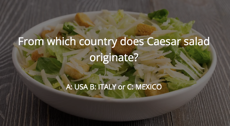 caesar salad originate
